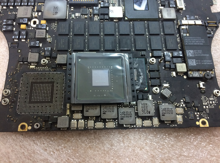 Замена видеокарты MacBook Pro A1398